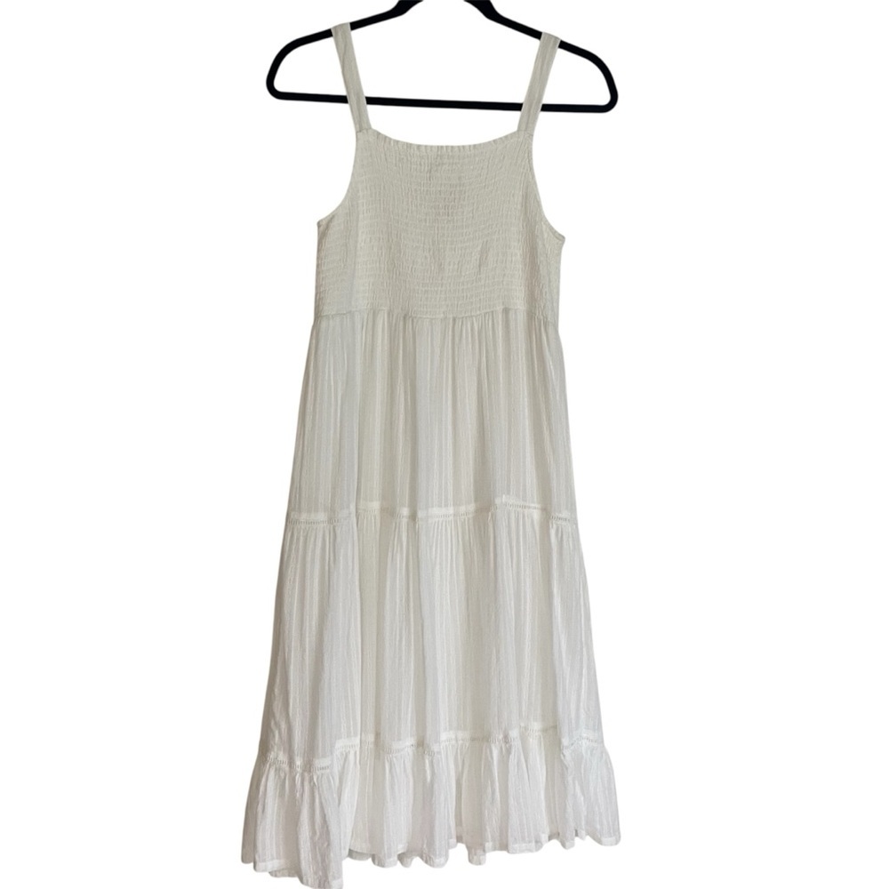 Joie White 100% Cotton Midi Dress